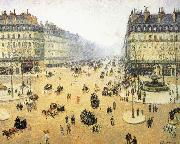 Camille Pissarro Mist of the French Theater Square USA oil painting artist